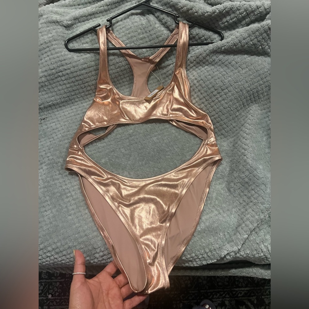 Skims Rose Gold Swimsuit